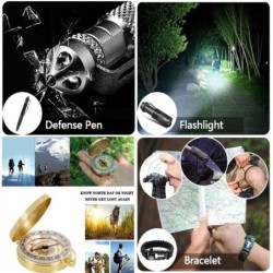 38 i 1 Survival första hjälpen kit - komplett militär set - utomhusutrustning nödutrustning