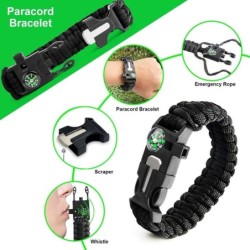 38 i 1 Survival första hjälpen kit - komplett militär set - utomhusutrustning nödutrustning