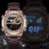 NAVIFORCE 9163 Men's Electronic Quartz Watch Luminous Calendar Casual Sports Waterproof Stainless Steel Strap Watches for Men...