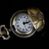 Soccer Ball Shape Bronze Round Vintage Quartz Movement Pocket Watch With Chain Necklace Jewelry Gifts