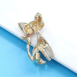 CINDY XIANG Enamel Cat Brooch – Unisex, 2 Colors, Cute Animal PinBrooches
