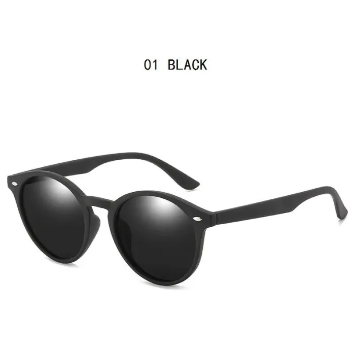 Vintage round polarized sunglasses for men and women – UV400 designer eyewear for driving and travelSunglasses