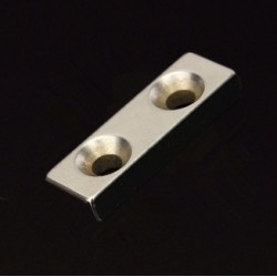 N35 Neodymium Magnet Strong Block Countersunk med 2 - 4mm Hole 30 * 10 * 5mm