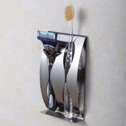 Stainless steel toothbrush holder - wall mountingBathroom & Toilet