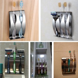 Rostfritt stål tandborste hållare - vägg montering