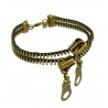 Double-deck zipper - retro anklet
