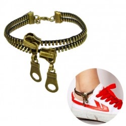 Double-deck zipper - retro anklet