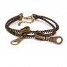Double-deck zipper - retro anklet