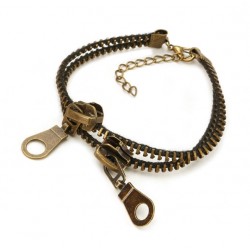 Double-deck zipper - retro anklet