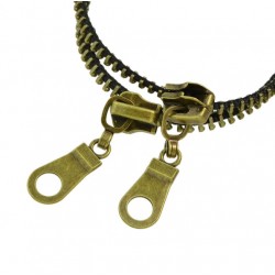 Double-deck zipper - retro anklet