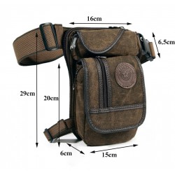 Hip belt - midja - ben - lår - militär dukpåse