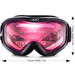 Anti-Fog UV-skydd Dubbellins Winter Snow Sports Ski Snowboard Goggles