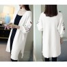 Long Loose Embroidery Knitted Sweater Cardigan