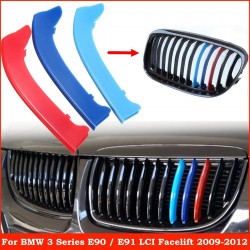 BMW 3 serie E90 E91 grille stripe cover set 3 pcs