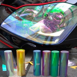 Shiny Chameleon Car Lights Film Sticker 120 * 30 cm