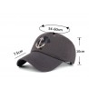 Baseball cap med ankar - bomull - justerbar - unisex