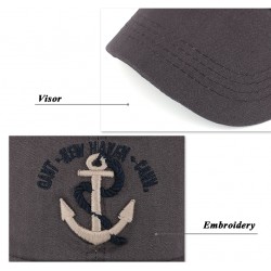 Baseball cap med ankar - bomull - justerbar - unisex