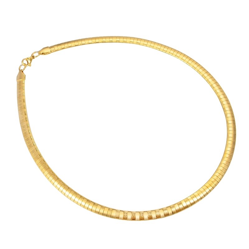 Flat Snake rostfritt stål halsband