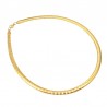 Flat Snake rostfritt stål halsband