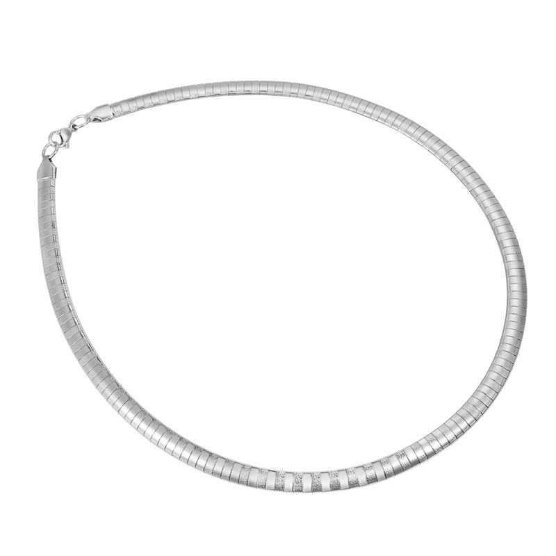 Flat Snake rostfritt stål halsband