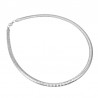 Flat Snake rostfritt stål halsband