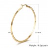 Gold & Silver Round Hoops örhängen 2 par