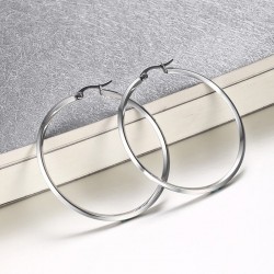 Gold & Silver Round Hoops örhängen 2 par