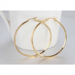 Gold & Silver Round Hoops örhängen 2 par