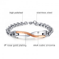 Stainless Steel Couples BraceletBracelets