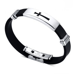 Silicone Stainless Steel Buckle BraceletBracelets