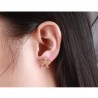 Gold starfish stud örhängen