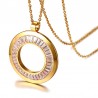 Rhinestone Gold Jewellery Set