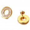 Rhinestone Gold Jewellery Set