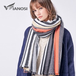 Striped Winter Scarf Soft ShawlScarves