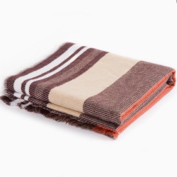 Striped Winter Scarf Soft Shawl