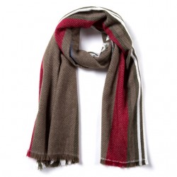 Striped Winter Scarf Soft Shawl