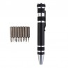 8 in 1 Aluminum Alloy Pen Style Multi-Tool Screwdriver SetScrewdrivers