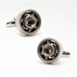 Bearing design metal cufflinks