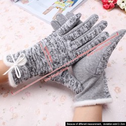 Cotton Wool Cashmere Elegant Ladies Gloves