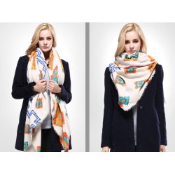 Bomull vinter scarf - Shawl - 135CM * 135CM