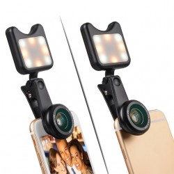 iPhone 3 i 1 kamera bred Macro & Led Light Lens Kit