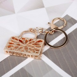 Rhinestone & crystal handbag - keychainKeyrings