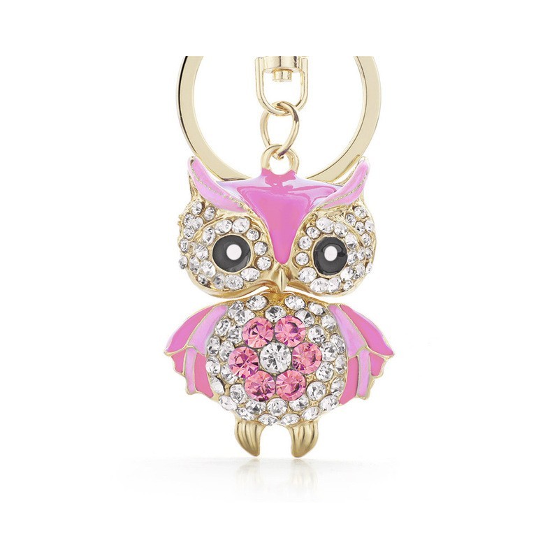 Crystal Owl Keychain KeyringKeyrings