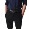 Cowhide Genuine Leather Automatic Buckle Belt
