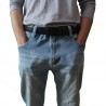 Cowhide Genuine Leather Automatic Buckle Belt