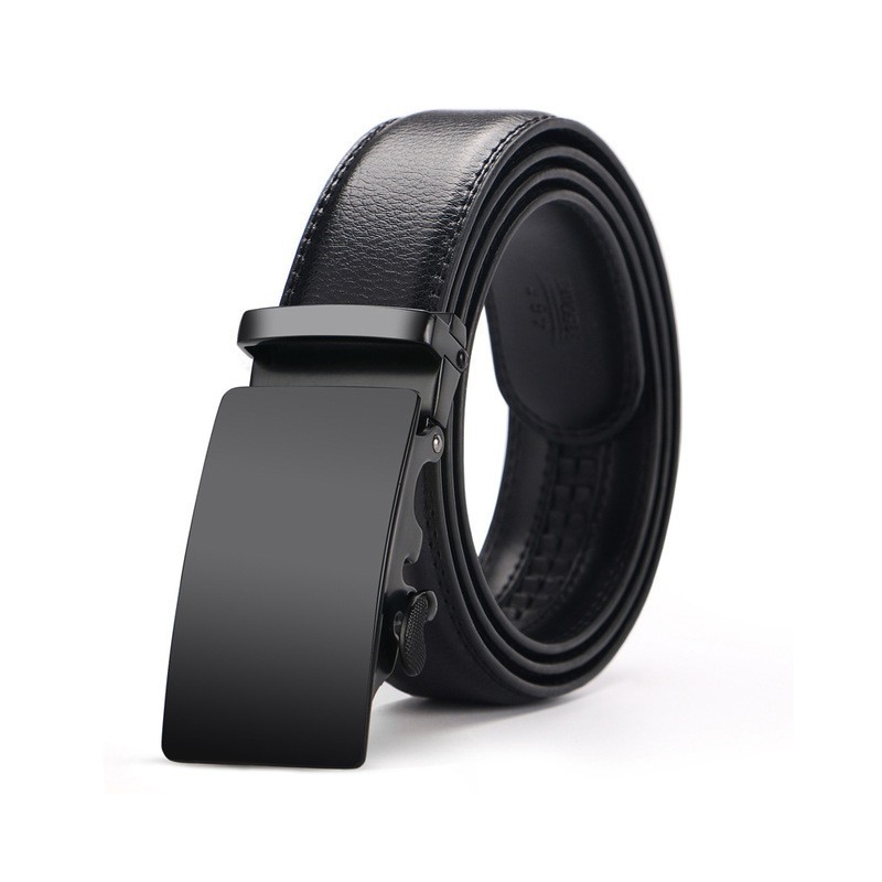 Cowhide Genuine Leather Automatic Buckle Belt