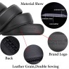 Cowhide Genuine Leather Automatic Buckle Belt