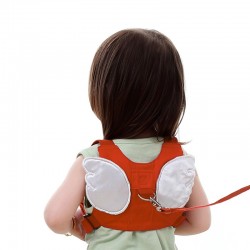 Anti-lost Child Harness Leash med ängelvingar