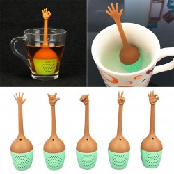 Hand gester formade te infuser - silikon strainer