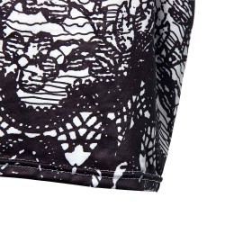 Elegant vintage floral print midi dress
